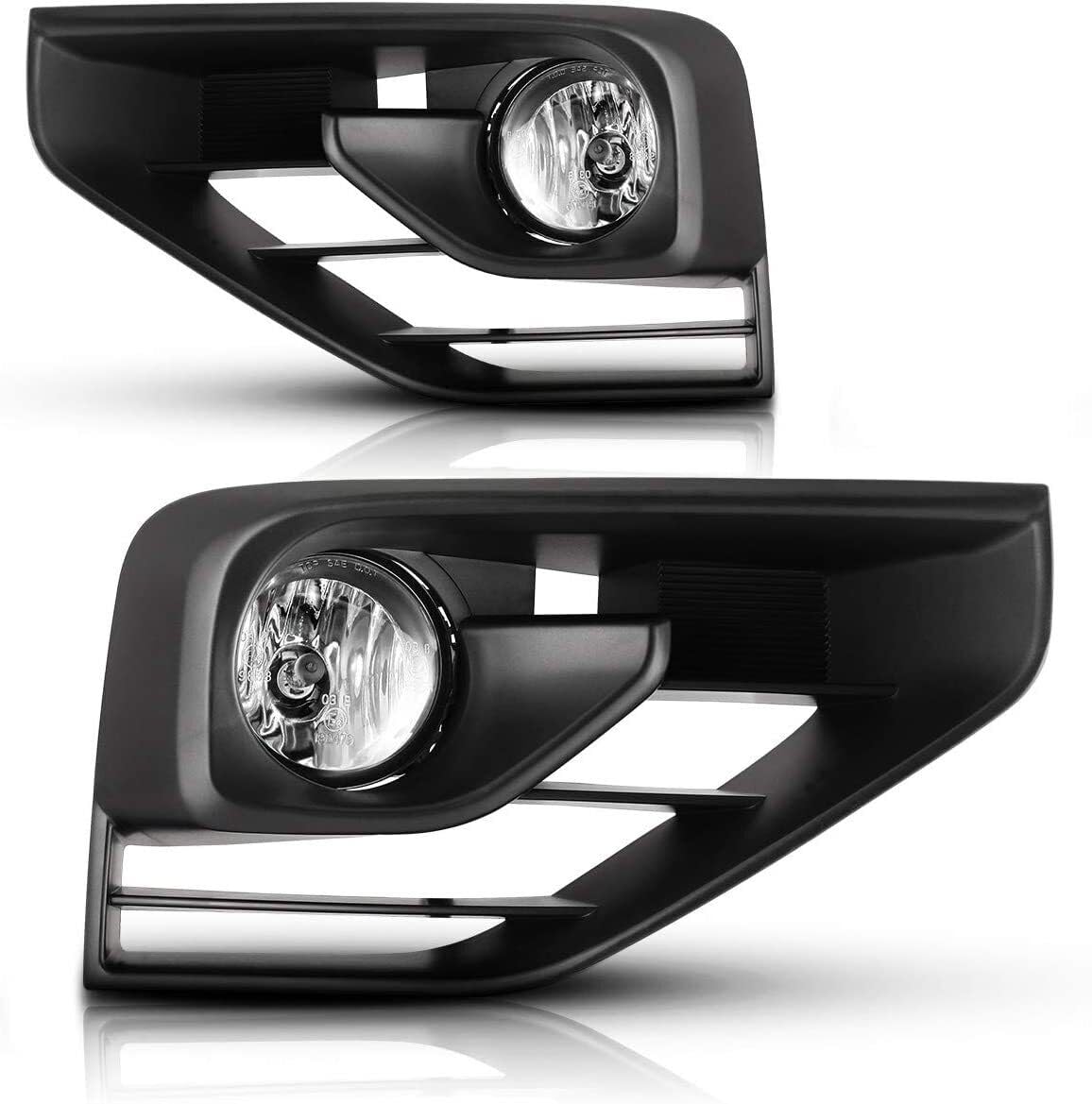 ROXX Fog Lights Assembly For 2017 2018 2019 2020 Nissan Pathfinder, OEM Driving Fog Lamps Replacement with H11 12V 55W Halogen Bulbs + Switch + Wiring Kit