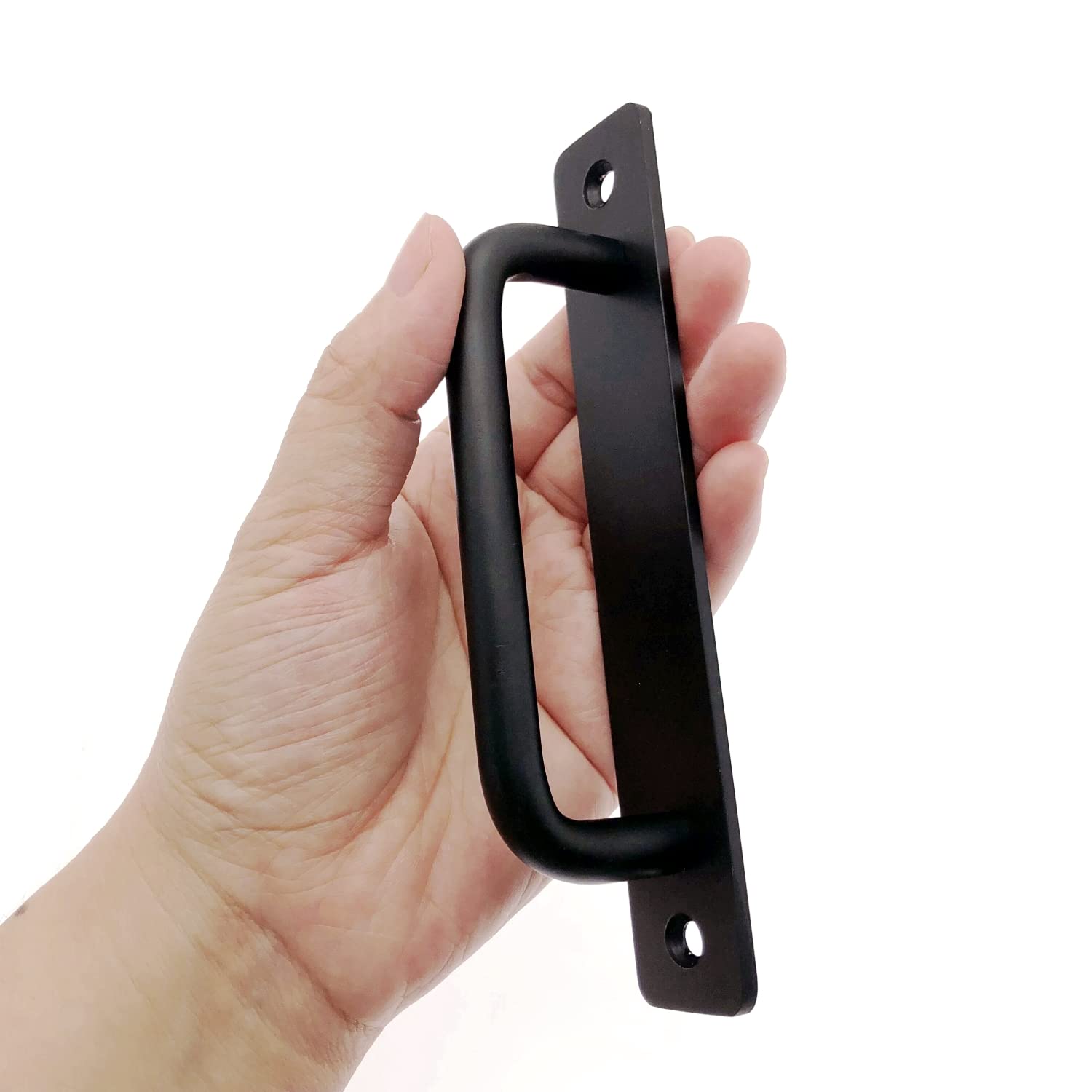 JZK 2 x Black Aluminum Alloy Kitchen Cupboard Door Handle 128mm Hole spacing - Image 3