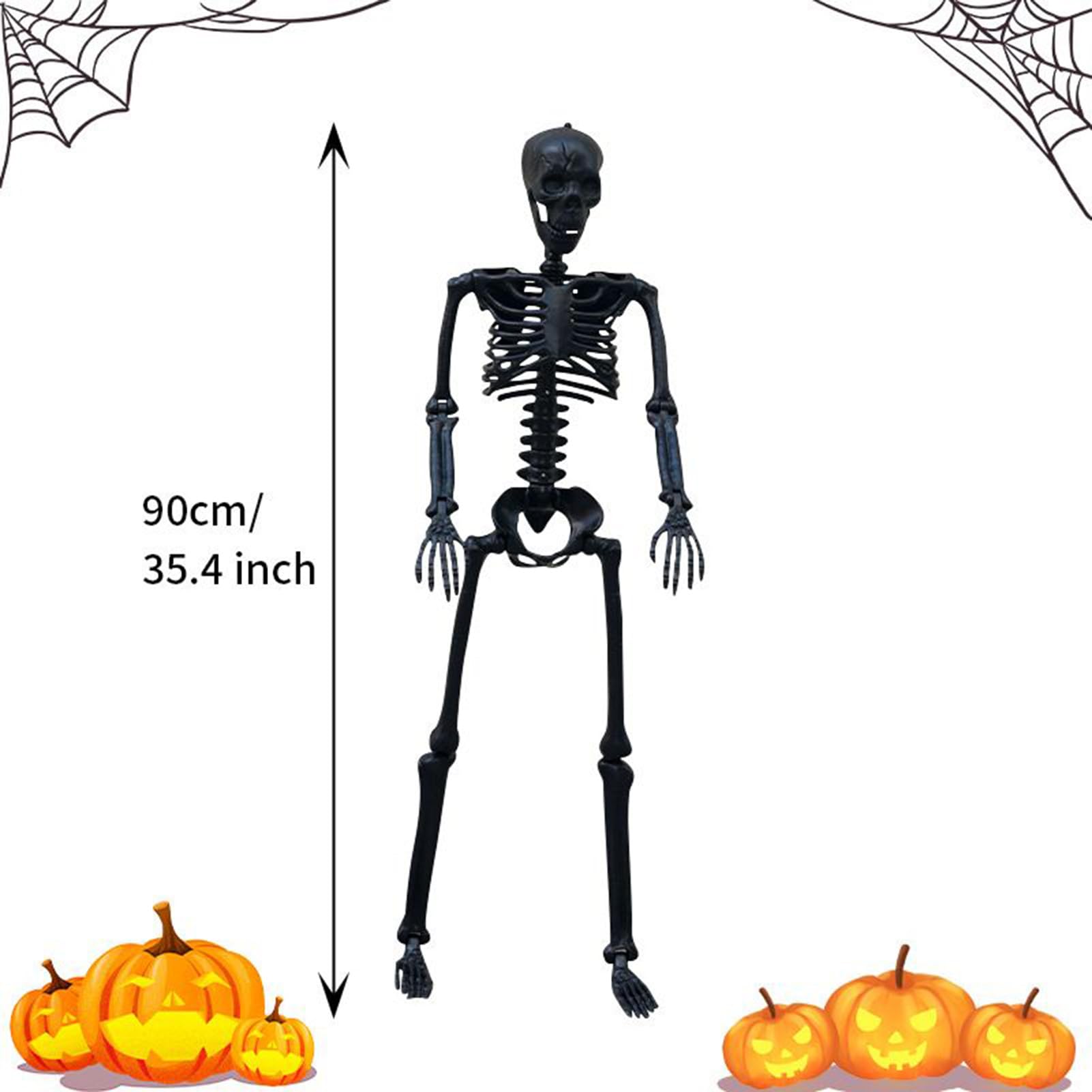 Decoración Esqueleto Halloween Modelo De Huesos Humanos Articulable Para