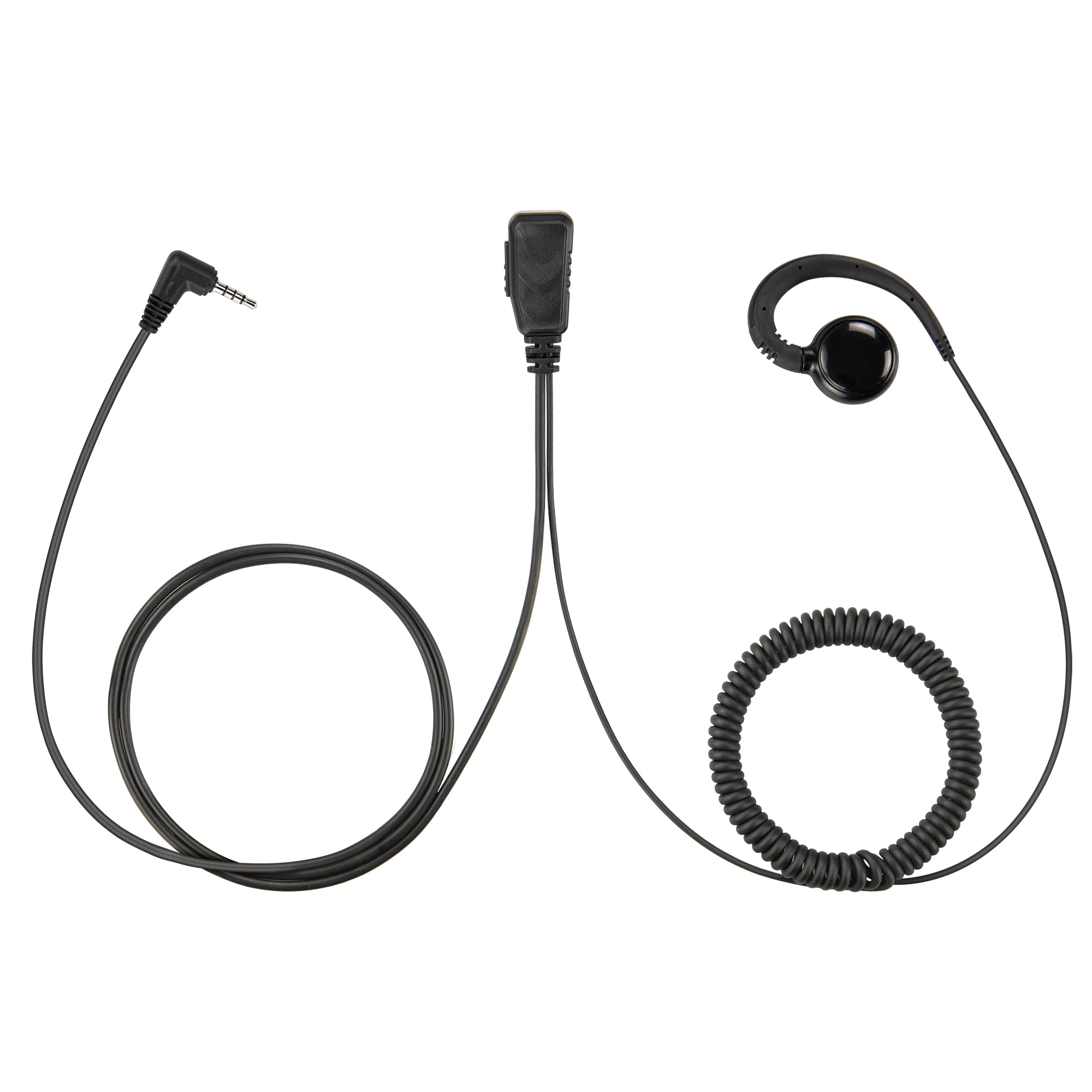 BSE15-Y1 słuchawki w kształcie litery G kompatybilne z Yaesu FT-60R FT-70DR FT-3DR VX-6R VX-3R FTA-250L FTA-550L FTA-750L pasują do gniazda 3,5 mm 1-pinowego (4-biegunowego)