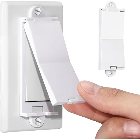 1 Light Switch Guard Cover, Baby Proof Wall Switch Cover Guard for Rocker Light Swi...