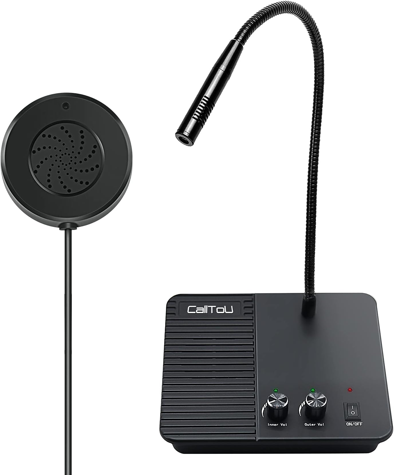 Window Speaker System, Business Intercom, Multidirectional Voice Communications, Anti-Noise Speakers & Microphones, For Bank, Counter, Store, Restaurant
