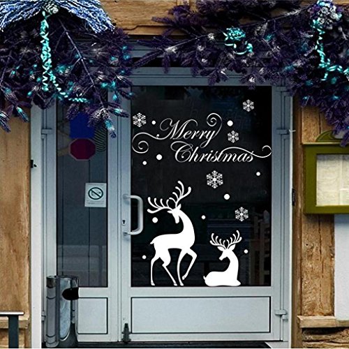 Ieason Christmas Wall Stickers, Christmas Mural Removable Wall Sticker Decal Marry Christmas Decor Stickers (A) #TOP1