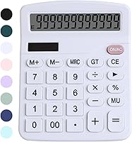 Vista 1 de Calculadora de escritorio de oficina, bonita calculadora para niños, calculadoras básicas de escritorio, calculadora financiera simple de doble