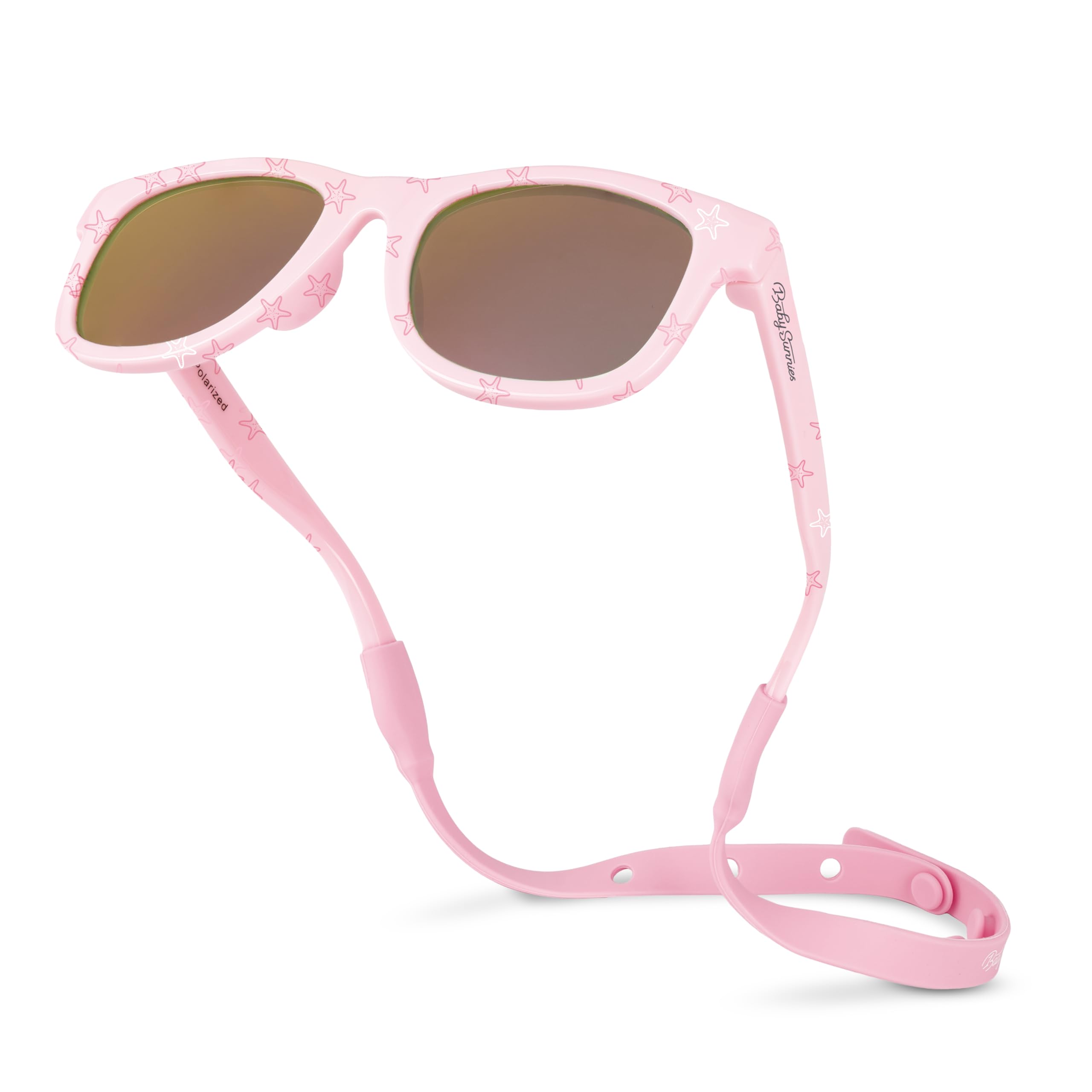 Polarized Baby Sunglasses With Strap - Unbreakable Flexible Infant Sunglasses For Toddlers Newborns 0-24 Months