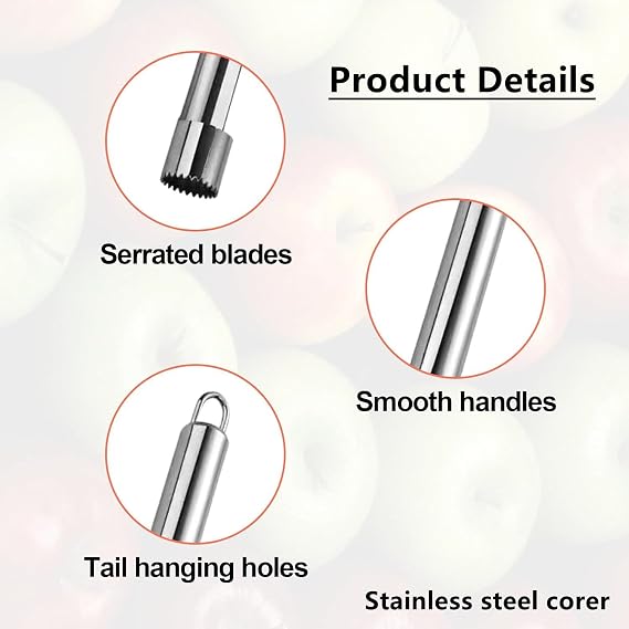 2PCS Stainless Steel Fruits Corer