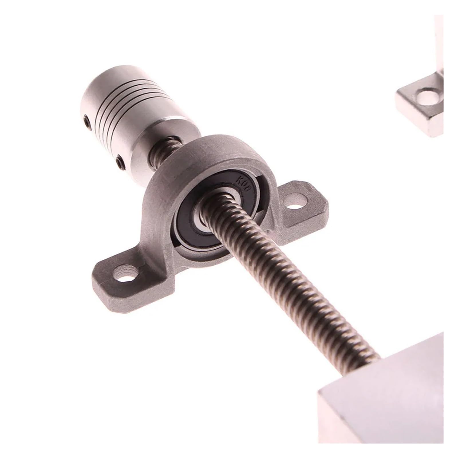 T8 Memimpin Sekrup Memimpin 8Mm 2Mm 100-1200Mm + KP08 + obudowa nakrętki + łącznik D19L25 + Sumbu Optik OD8 100-1200Mm + SK8 + SCS8UU 16 sztuk zestaw,Wkręty precyzyjne(950mm)