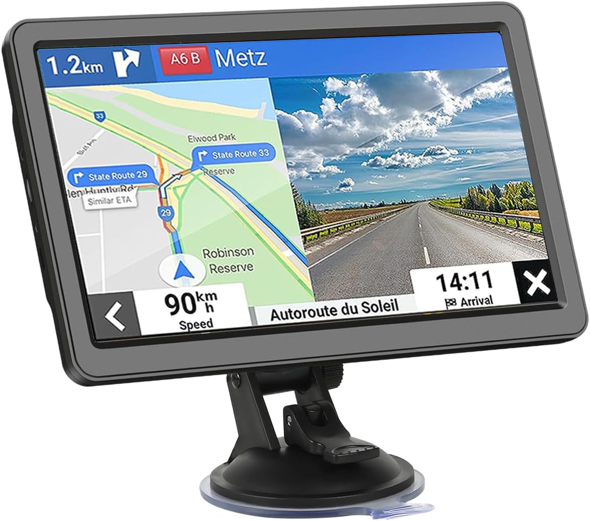 9″ Car & Truck GPS Navigator – Lifetime US/CA/MX Maps, Voice Guidance, Speed Cam Alerts 9″ Car & Truck GPS Navigator – Lifetime US/CA/MX Maps, Voice Guidance, Speed Cam Alerts