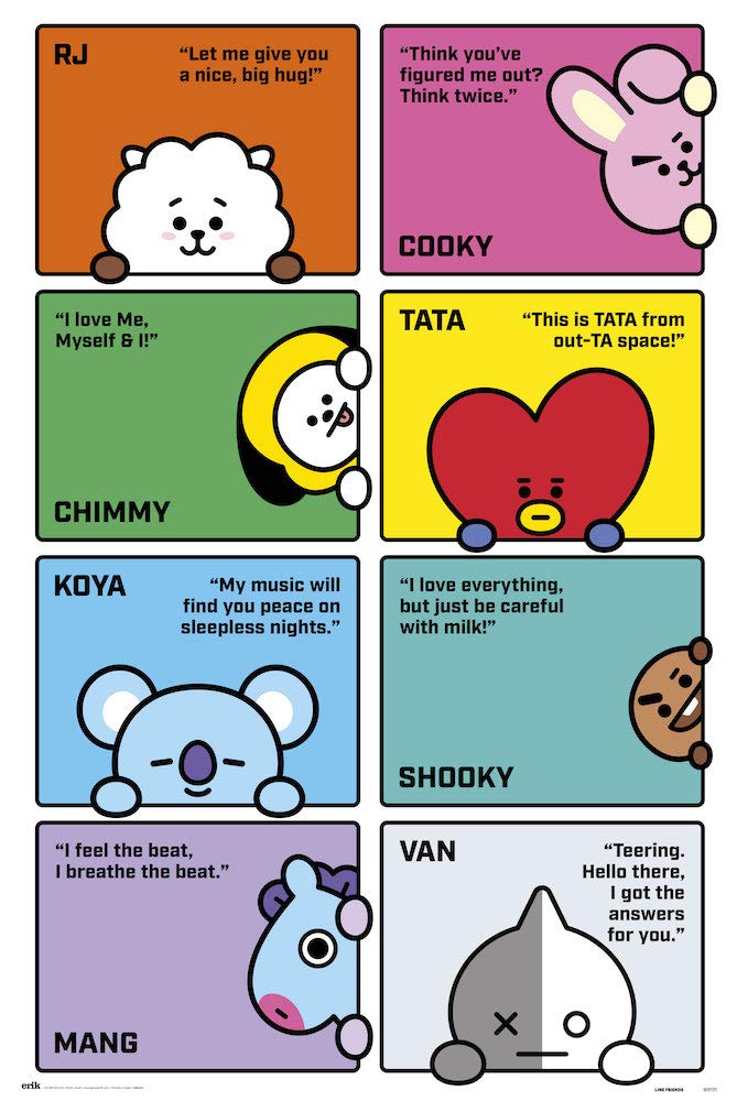 Close Up BT21 Poster Rooftop (61cm x 91.5cm) Ü-Poster