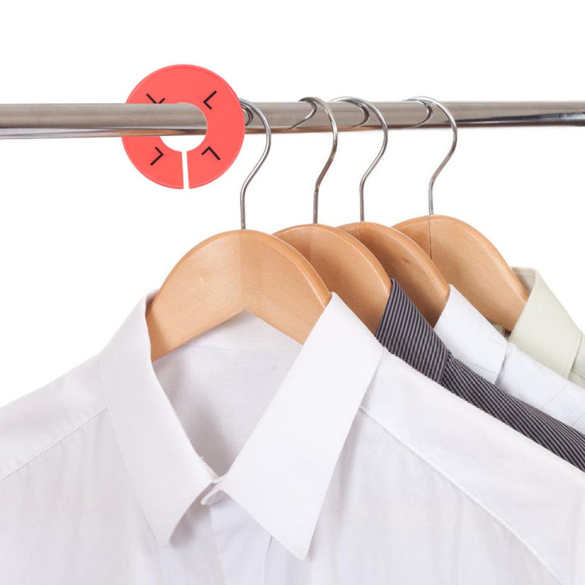 IMIKEYA Divisores de Armario Identificación de Tallas Fácil y Práctico para Colgar Ropa de Plástico , 60 Piezas , Organizadores de Ropa para Hogar y Tiendas