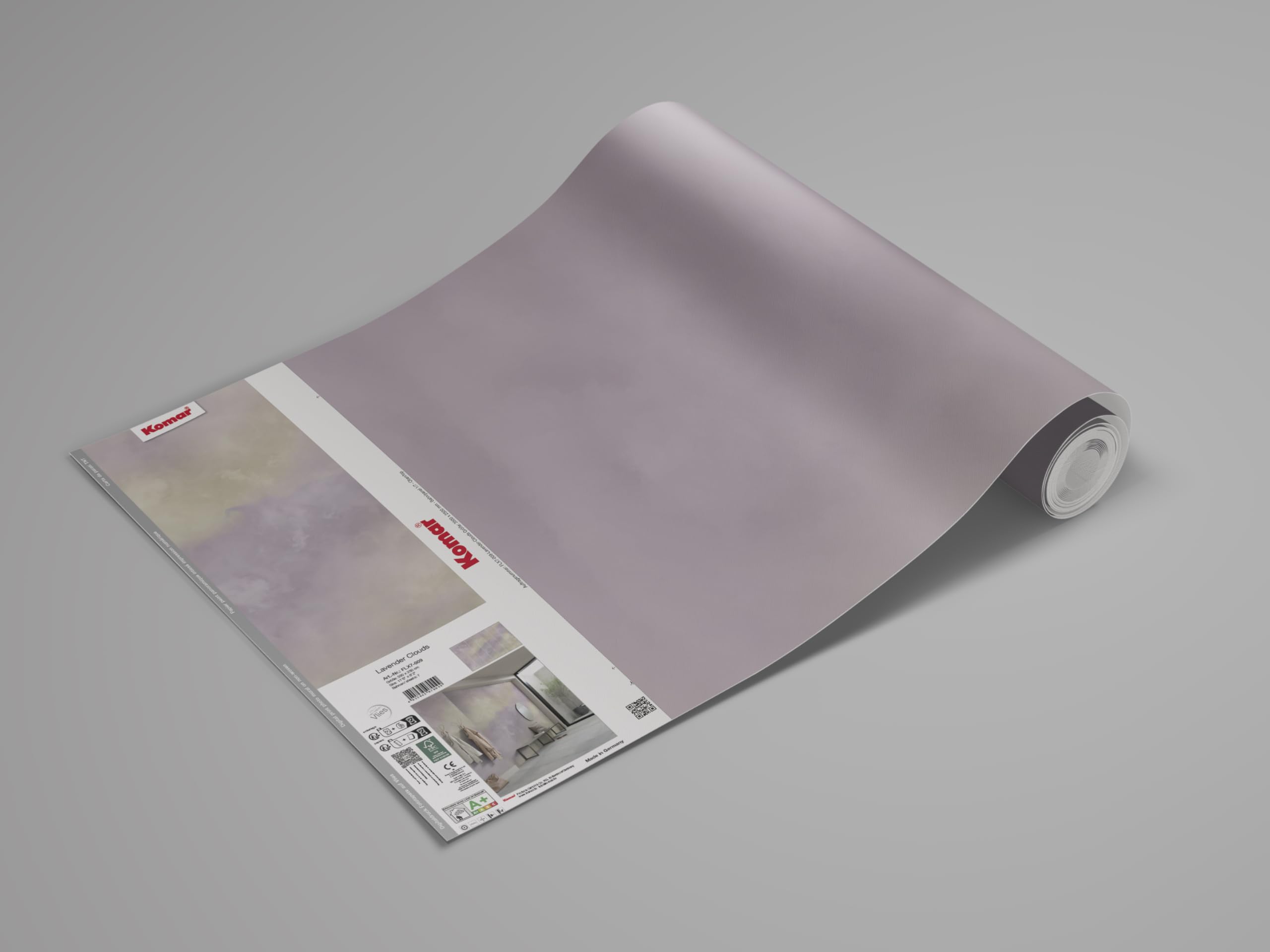 Komar Non-Woven Photo Wallpaper, Lavender Clouds, Size 350 x 250 cm, Wallpaper, Wall Decoration, Living Room, Bedroom, Office - Image 4