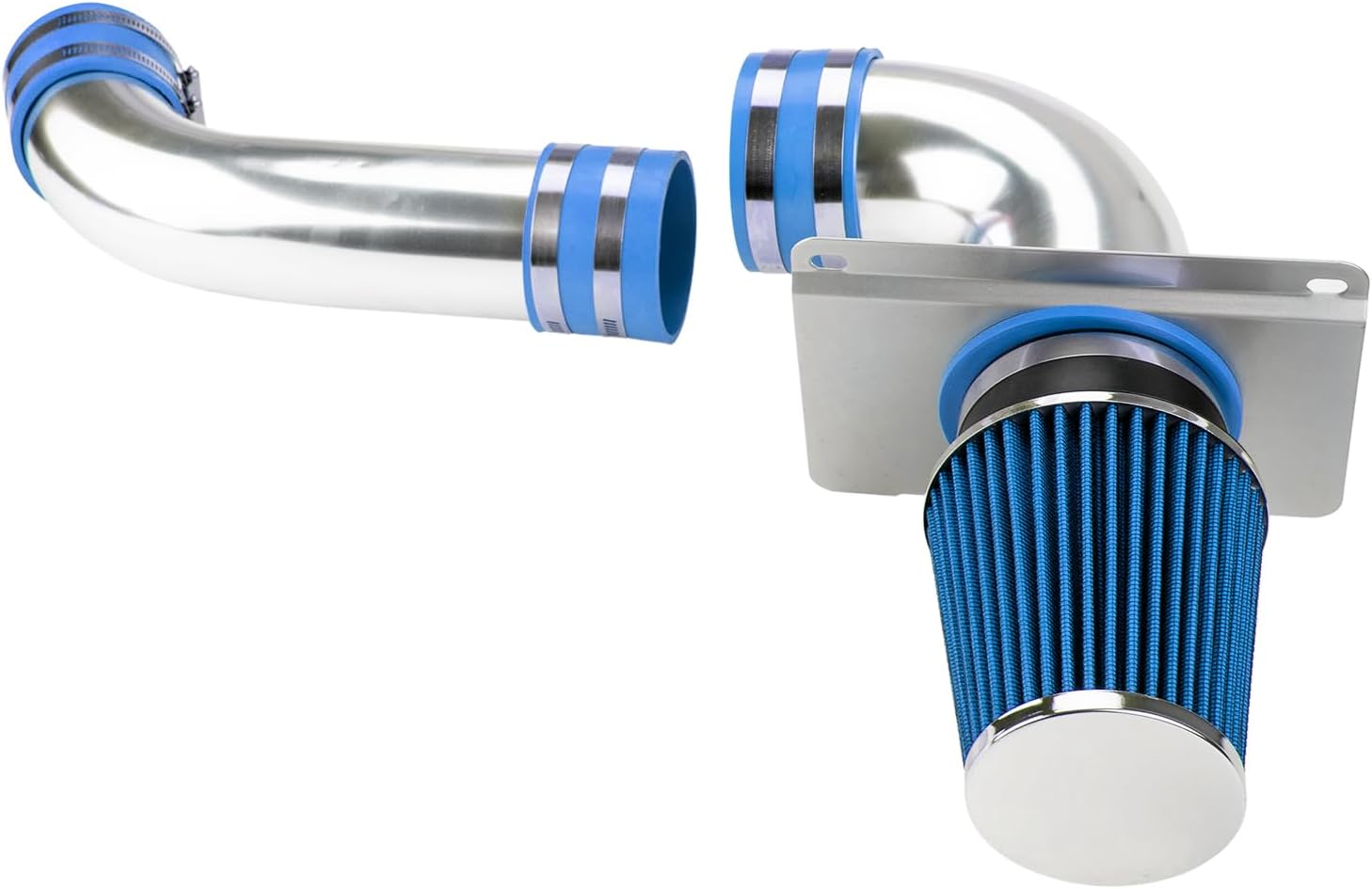 KAX 3.5 inch Cold Air Intake System Kit Compatible with 1989-1993 Mustang 5.0L GT/LX, Blue