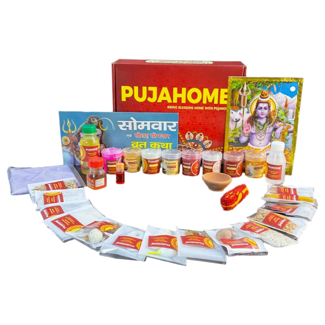 Shiv Puja Samagri Kit/Shivratri puja kit/Shiva Pooja/Shrawan Puja/Shivaratri Pujan(31+ Items) with Detailed Puja Vidhi in Hindi-image-6