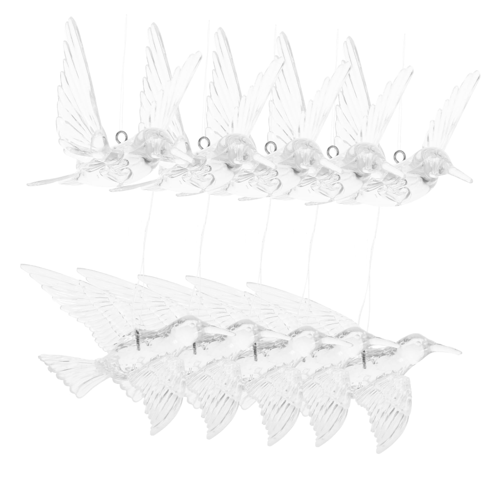 SOIMISS 3 Sätze DIY Transparenter Vogel Kristall Kolibri Hochzeit Decke Hängende Weihnachtsbaum Ornament Dekoration Hochzeitsdekor Ornamente Zum Basteln Ornamente Für 10 Stück * 3