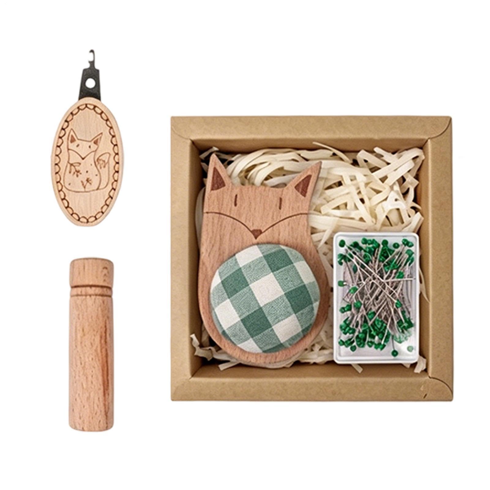 Kit de cojín para alfileres con diseño decorativo para modistas