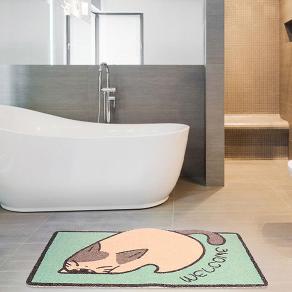 Alipis 2piezas Alfombrilla De Baño Absorbente Alfombras De Baño Antideslizantes Alfombras Gruesas y Flexibles