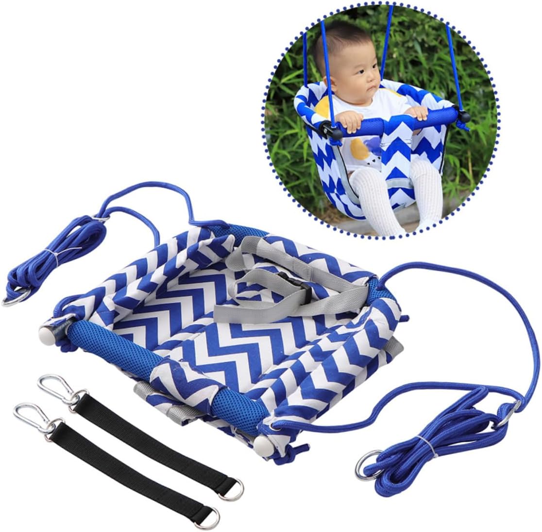 Adjustable Height Canvas Swing Boys and Girls Birthday Outdoor Games for Boys and Girls Family Garden Decor Easy