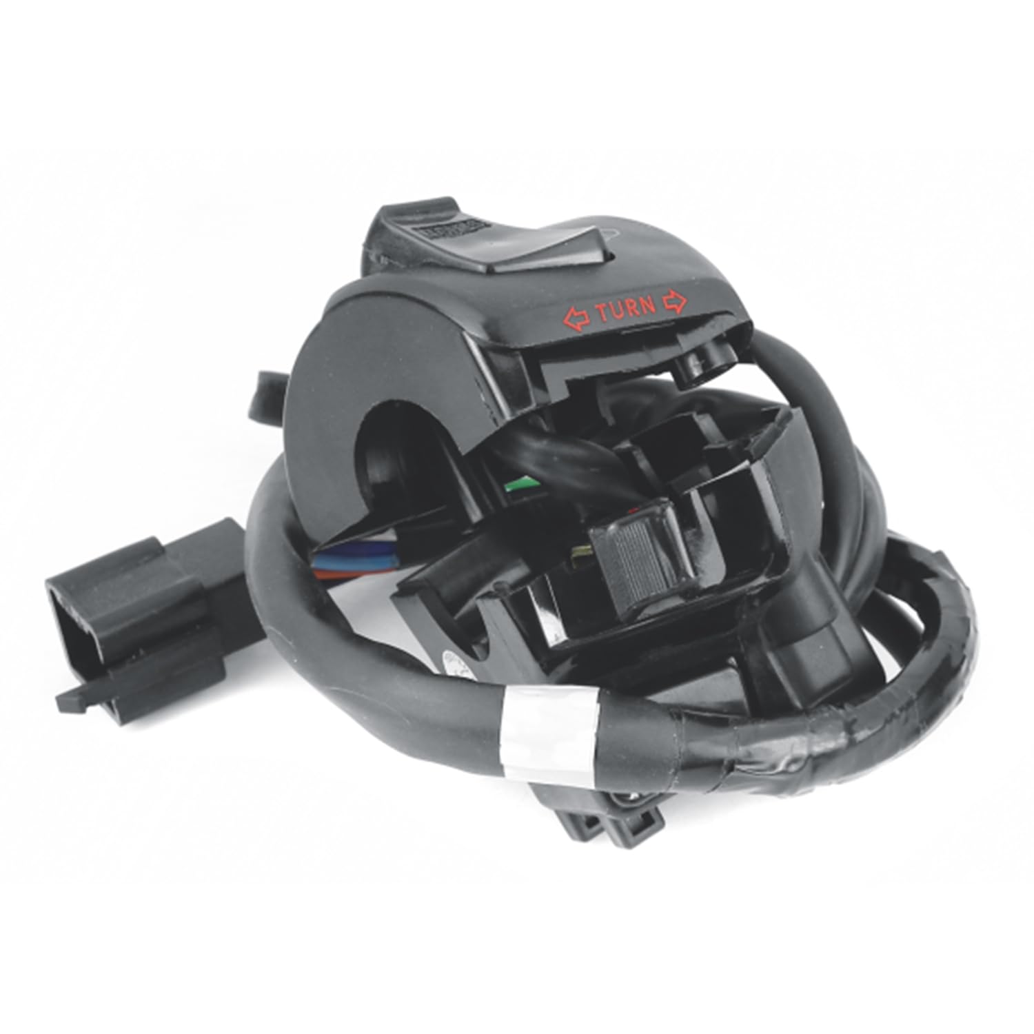 Uno Minda SW-0659C Handle BAR Switch- Left Side (Kick SELF Start)- 9 PIN Male Black, 2 Flat Bullets, 2 Short Wires for-Hero-CBZ - DISC/Drum-picture-19