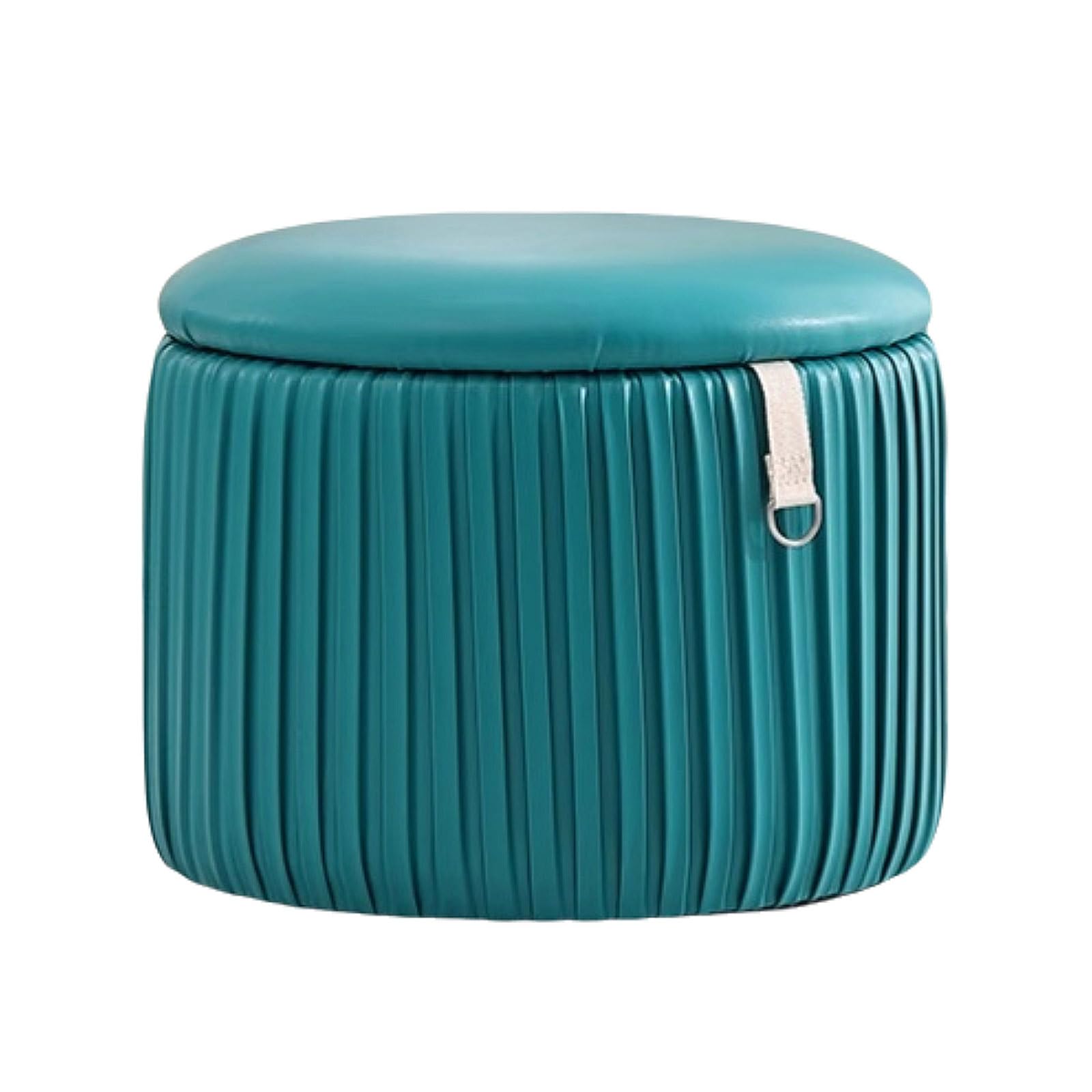 Robusto Ottomani in Poliestere con Cornice in Legno Moderno Pouf Pouf ottomane robuste vanità sgabelli compatti sgabelli risparmia Spazio