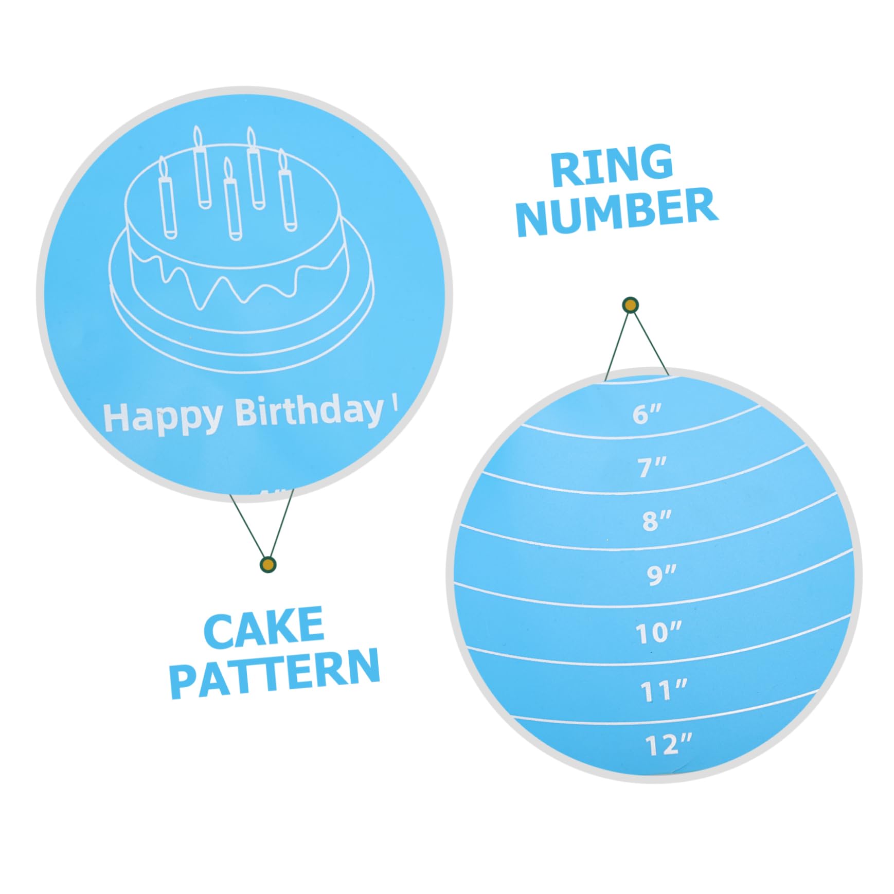 rutschfeste Silikon-Gebäckmatte mit Maßangaben, Backmatte für Kuchen-Drehteller, wiederverwendbar, für Hobbybäcker und Profis
