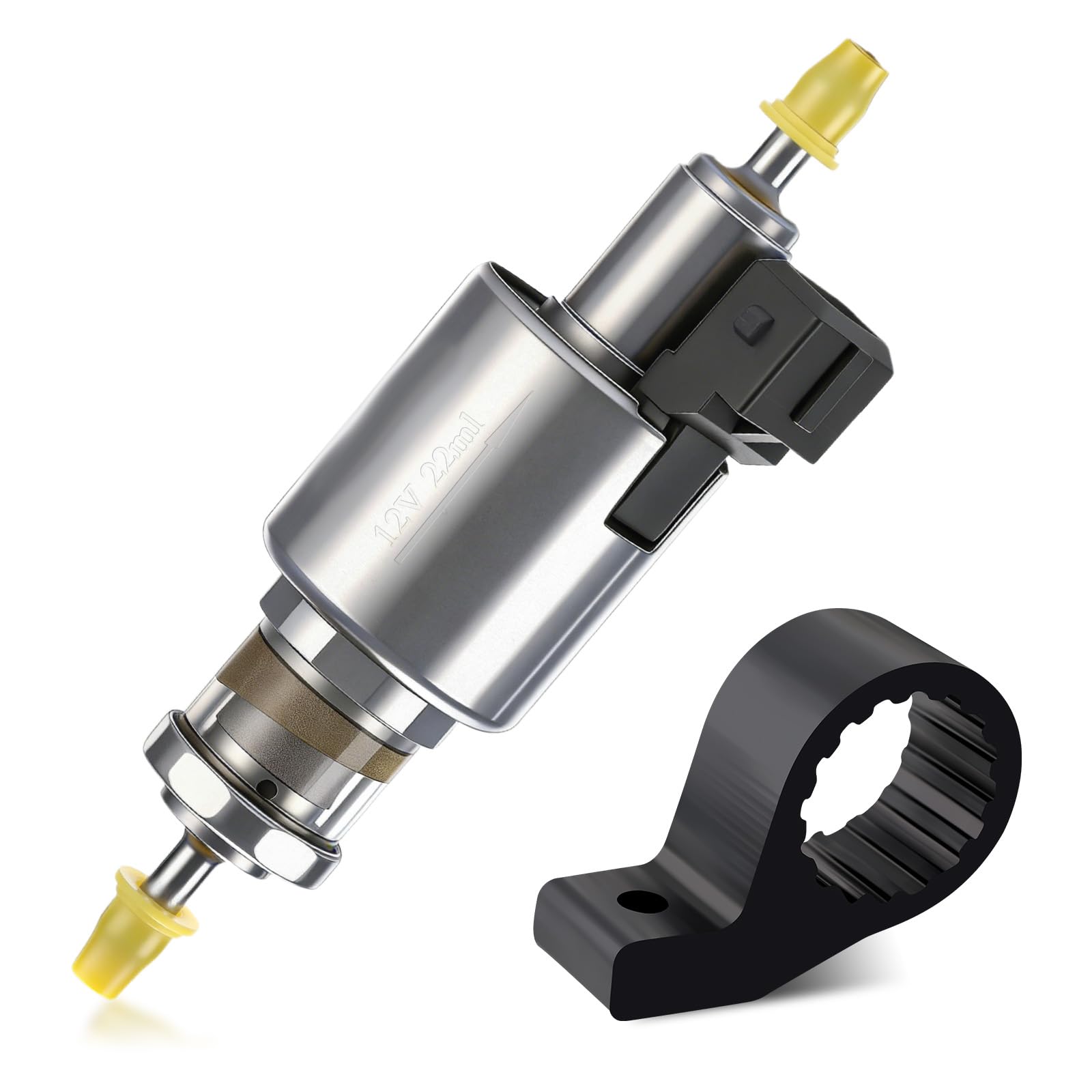 Diesel Heater Fuel Pump 12V/24V with Double Filter, Quieter, Parking Heater Replacement Part for All Chinese Diesel Air Heaters 2kw 5kw 8kw