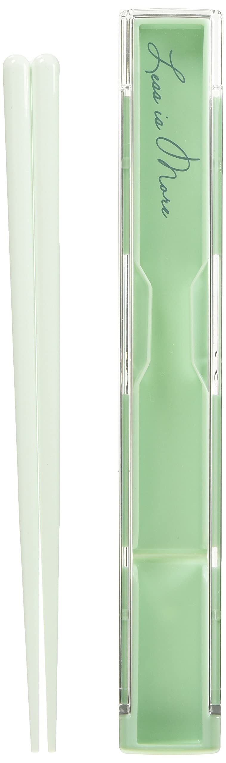 Amazon｜小森樹脂 箸 レス・イズ・モア 箸箱セット ミントグリーン S