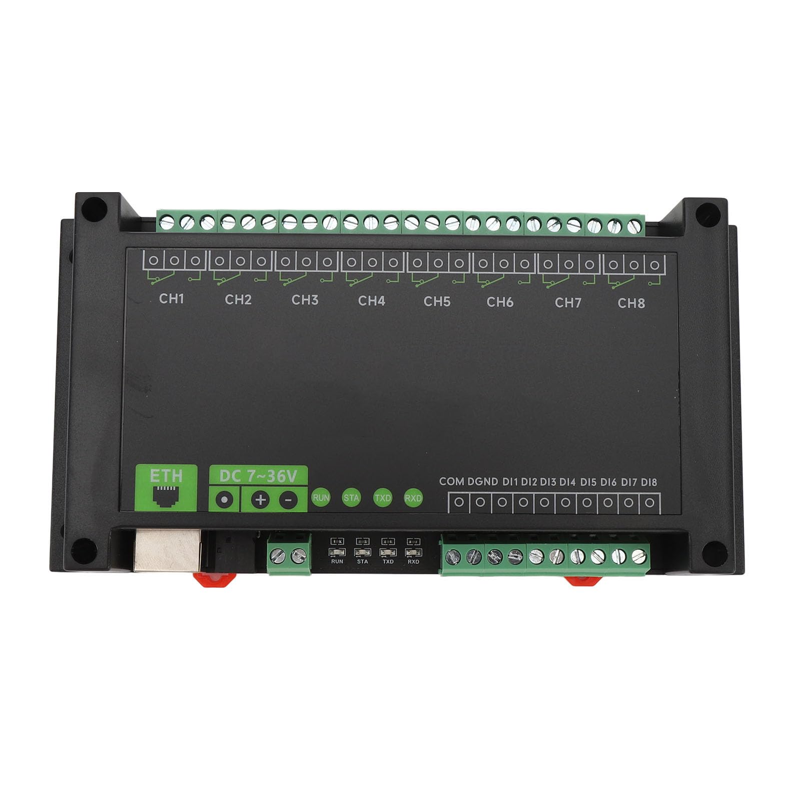Modulo relè Ethernet a 8 canali, modulo relè industriale PoE con supporto del protocollo RTU, porta PoE IEEE 802.3af, isolamento tramite optoisolatore per sistemi di automazione