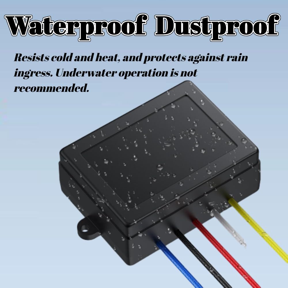 KIMISS inalámbrico para winch, 12V universal, kit control remoto para coche y camión, compatible con la mayoría de modelos, ligero y resistente