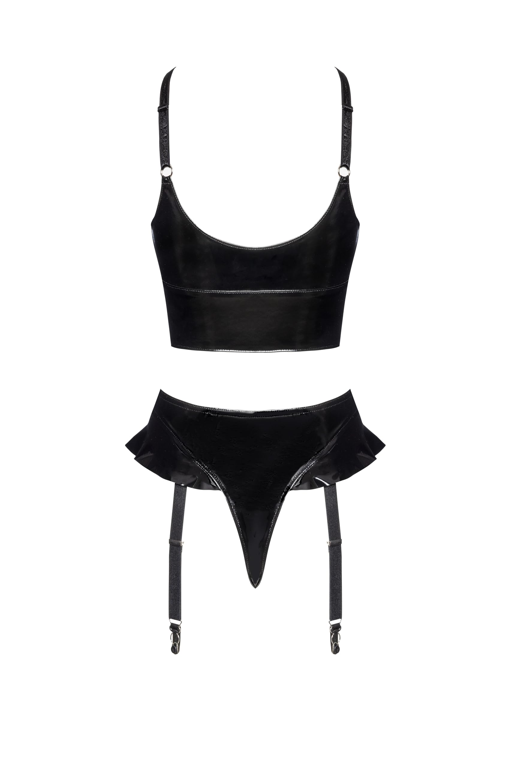 Black Level Black Level Lack Top & Rio Set lingerie Donna (Pacco da 1)