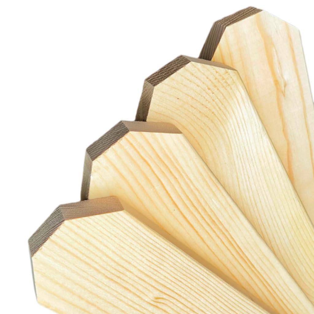 Fence Pickets 20mm Thick x 95mm Wide – Smooth Planed Pine Wooden Garden Fence Boards – Timber Pales for Outdoor Fencing, Gates & Landscaping (1500mm, 20)
