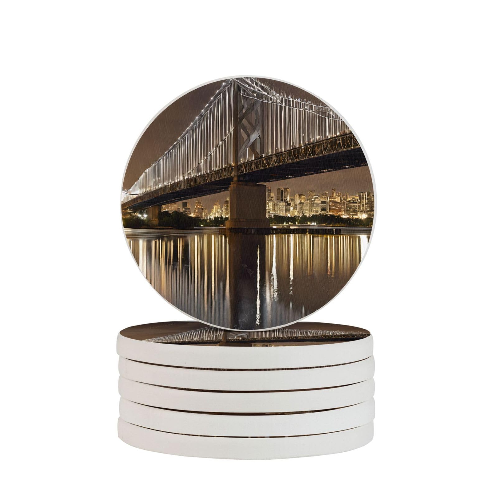 Dessous de verre Manhattan New York pour éliminer les taches d'eau sur vos meubles