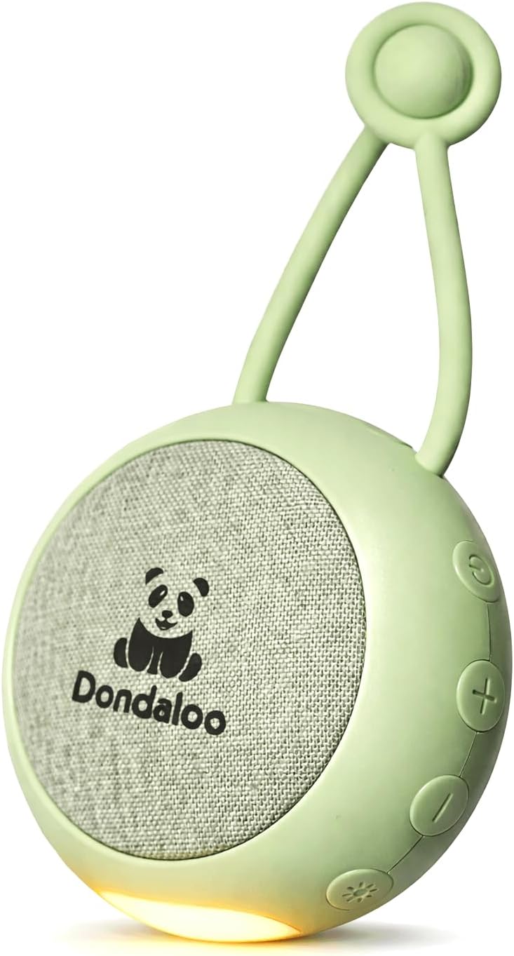 Portable White Noise Machine for Baby & Kids – Sound Machine with 10 Selected Soothing Sounds, Night Light, Auto-Off Timer, Volume Control, USB-C Rechargeable, Nursery & Travel Essential