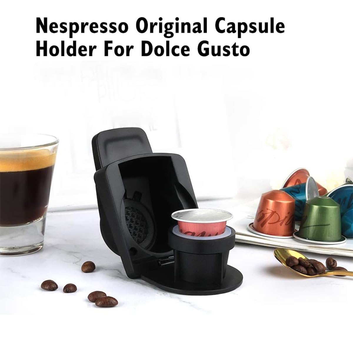 Adattatore per capsule di caffè riutilizzabili per