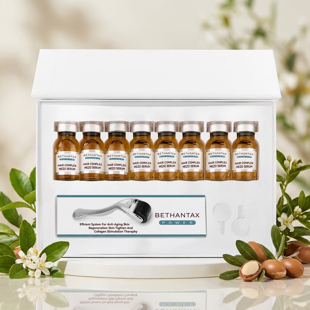 Hair Complex zestaw serum do skóry głowy – zaawansowane dostarczanie peptydów i minerałów dla gęstszych, pełniejszych włosów – odżywcza pielęgnacja skóry głowy z precyzyjną pipetą