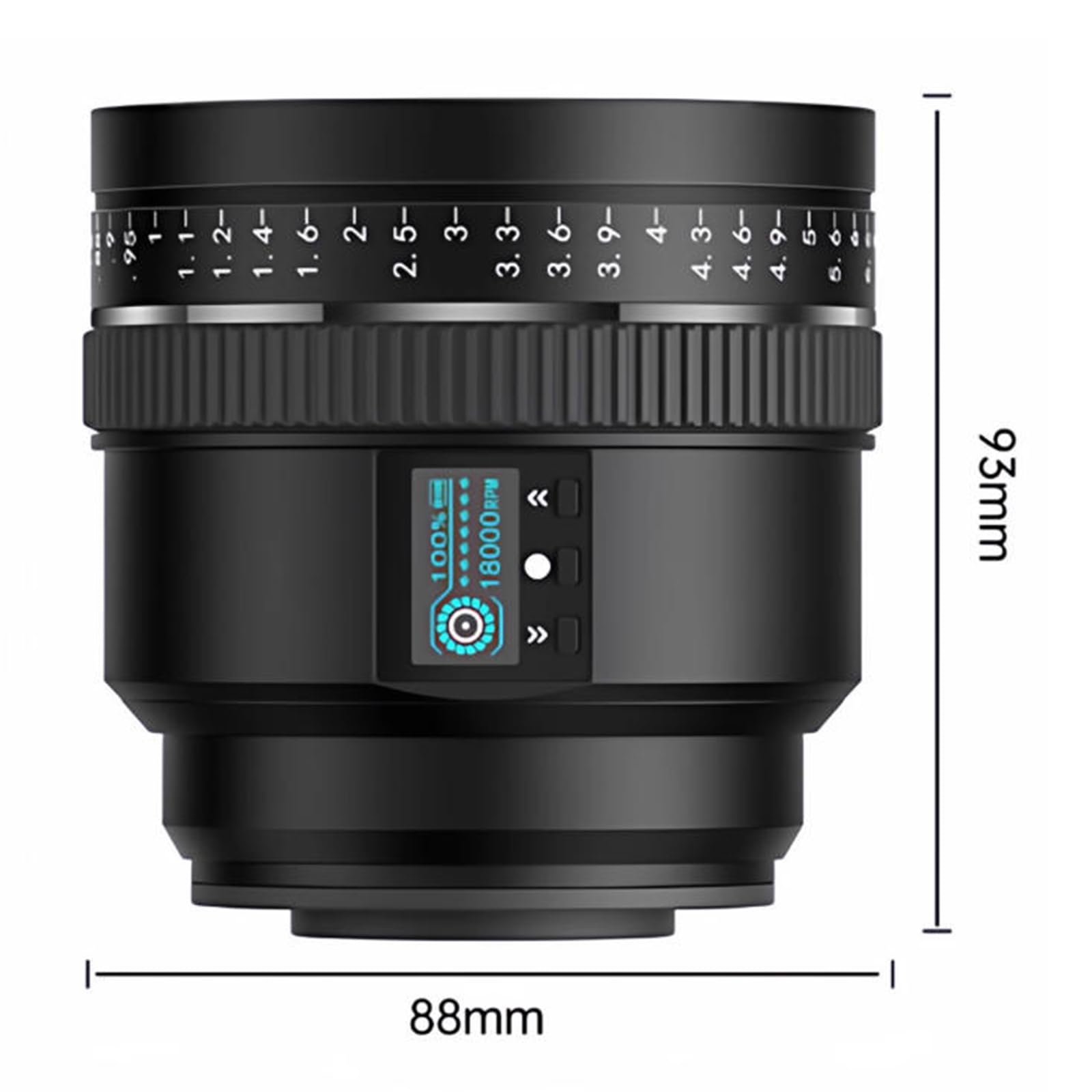 Ventola per la pulizia dell'obiettivo della fotocamera, velocità regolabile per rimuovere la polvere, ideale per sensori di lenti reflex digitali e accessori fotografici