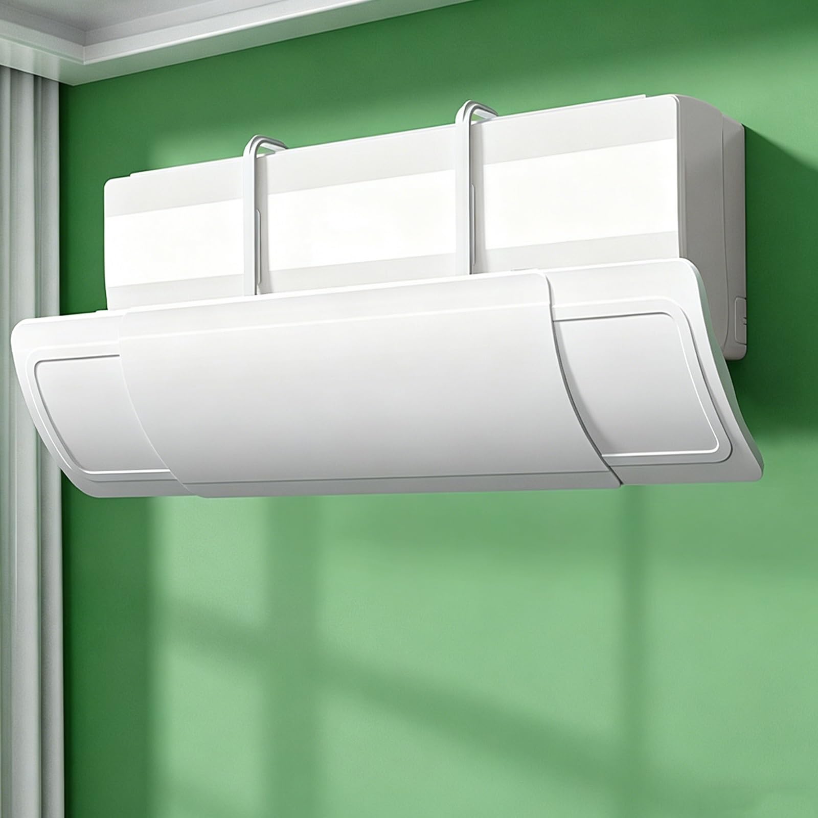 YCYHXJB Retractable Air Conditioner Deflector, 180° Adjustable Air Conditioner Deflector Shield, Telescopic Wind Baffle for Direct Blowing