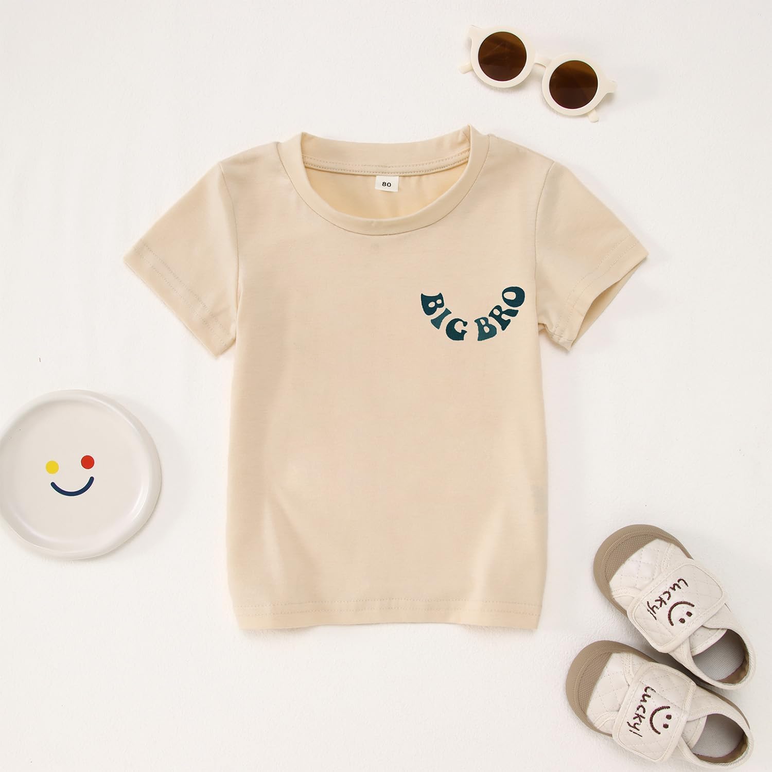 Big Brother Cool Big Bro Club T-shirt dla chłopców, zabawna koszulka z nadrukiem dla dzieci, na lato, z krótkim rękawem, bawełniana koszula