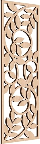 13 38 pulgadas de ancho x 34 38 pulgadas de alto x 38 pulgadas de alto x 38 pulgadas de alto, paneles de pared de madera de calado decorativo Utica,