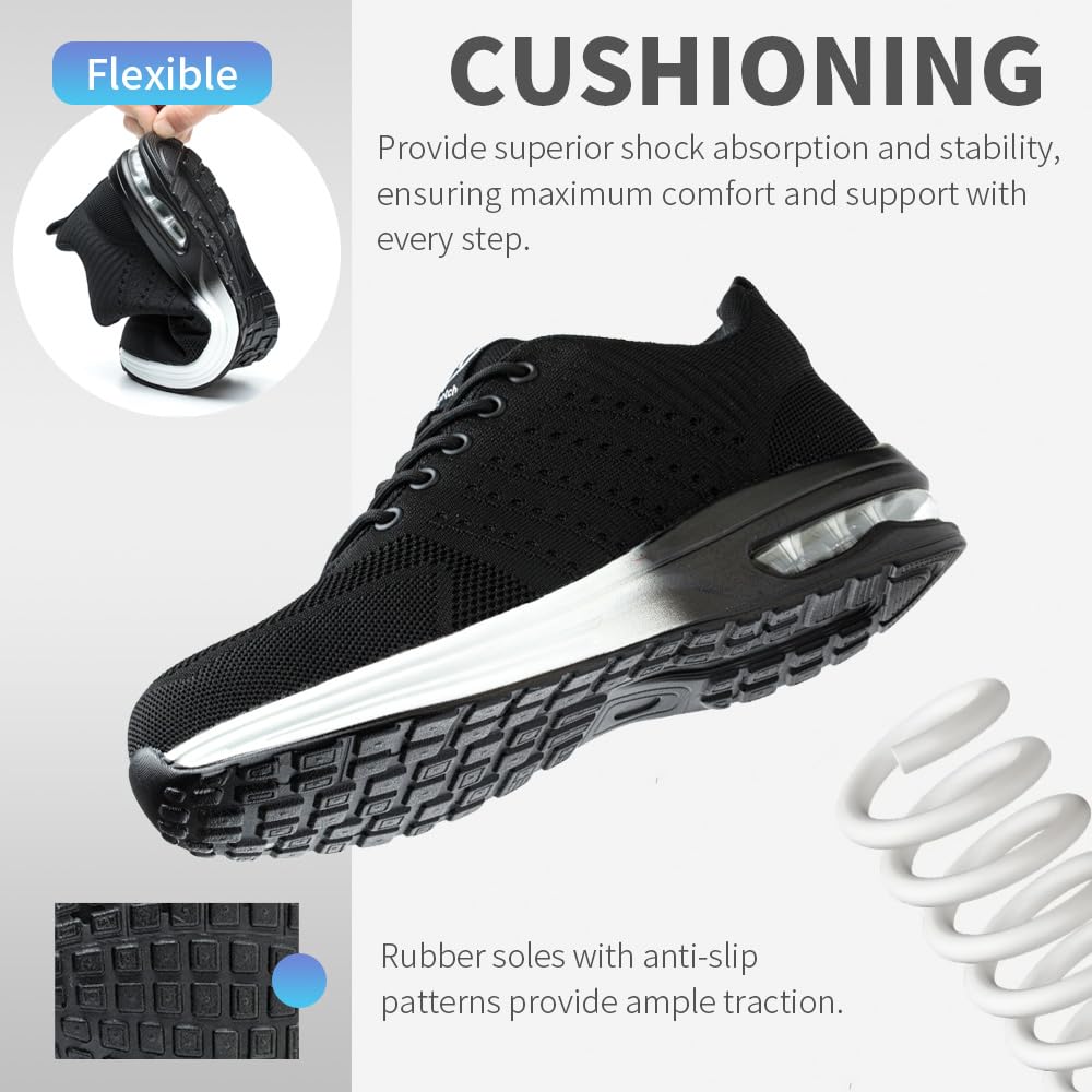 Scarpe Antinfortunistiche Uomo Donna Scarpe da Lavoroleggere Alte Comode Scarpe Sicurezza