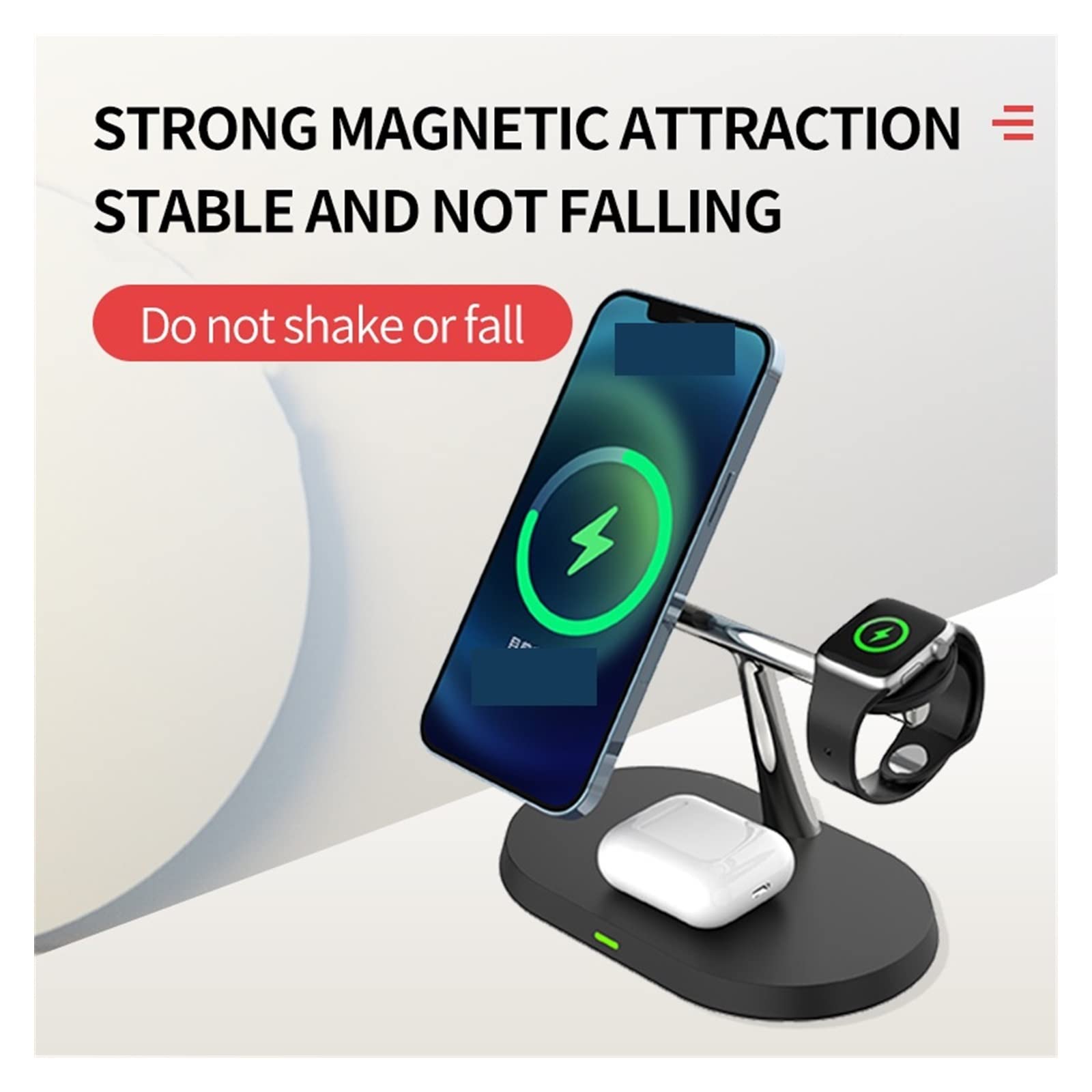 Magnetyczna bezprzewodowa ładowarka 100 W 3 w 1 Stojak na telefon Zegarek 5 Aktywna 2 Stacja dokująca do szybkiego ładowania(For Samsung users-01)