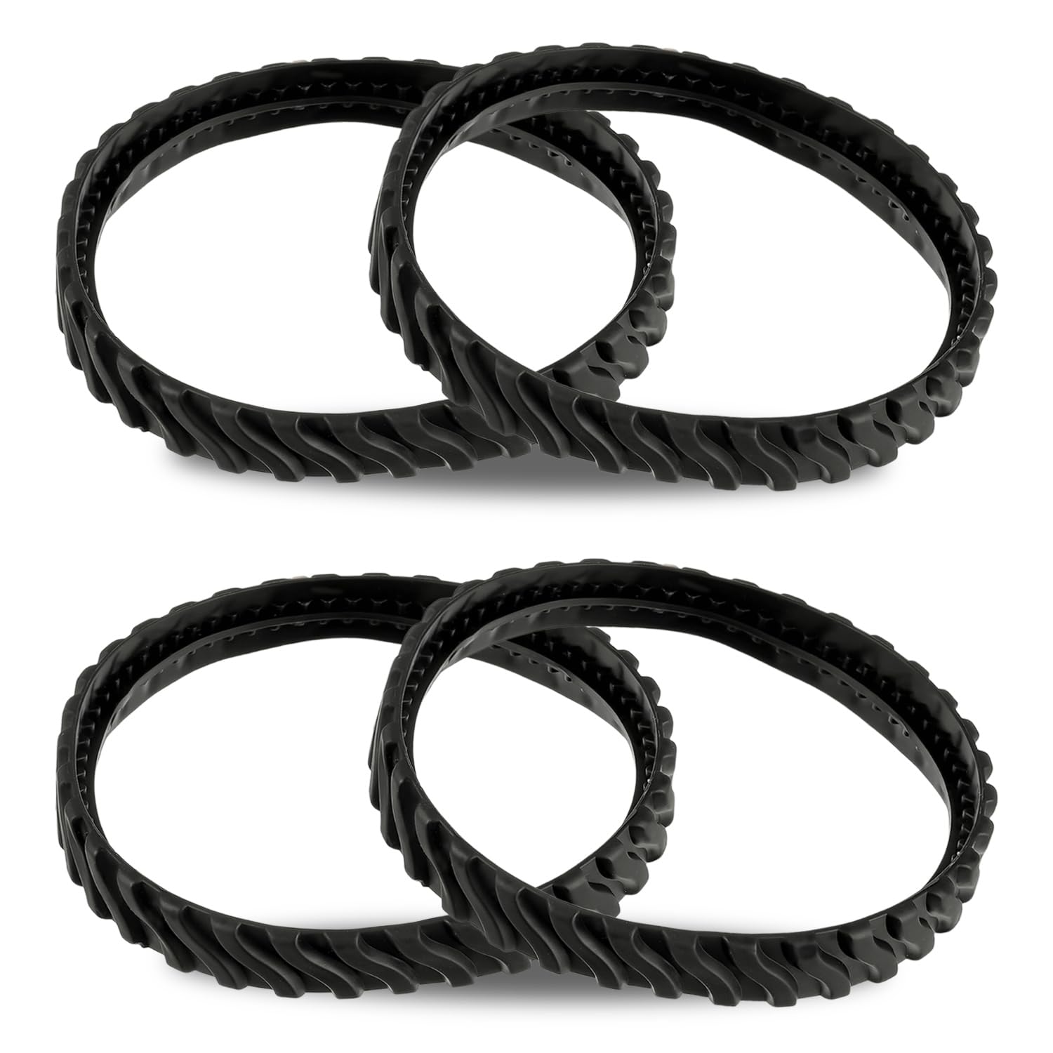 HUAREW R0526100 Upgraded Version Track Replacement for Zodiac MX6 MX8 Elite Suction Pool Cleaners, Heavy Duty Rubber Exact Wheel Belts (Pack of 4)
