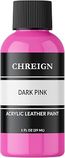 Acrylic Leather Paint, Dark Pink - Paint Custom Shoes, Sneakers & Bags 1 oz.