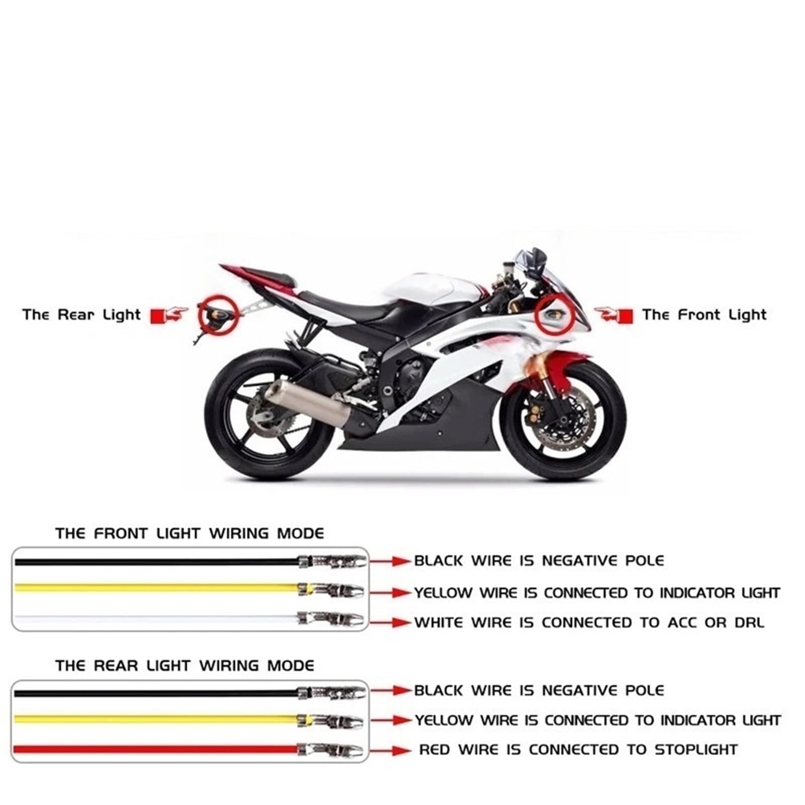Luces señalización Luces De Señal | Luces De Señal Para Motocicleta, Luz Que Fluye, Relé Integrado, Indicador De Señal(4 Pcs)