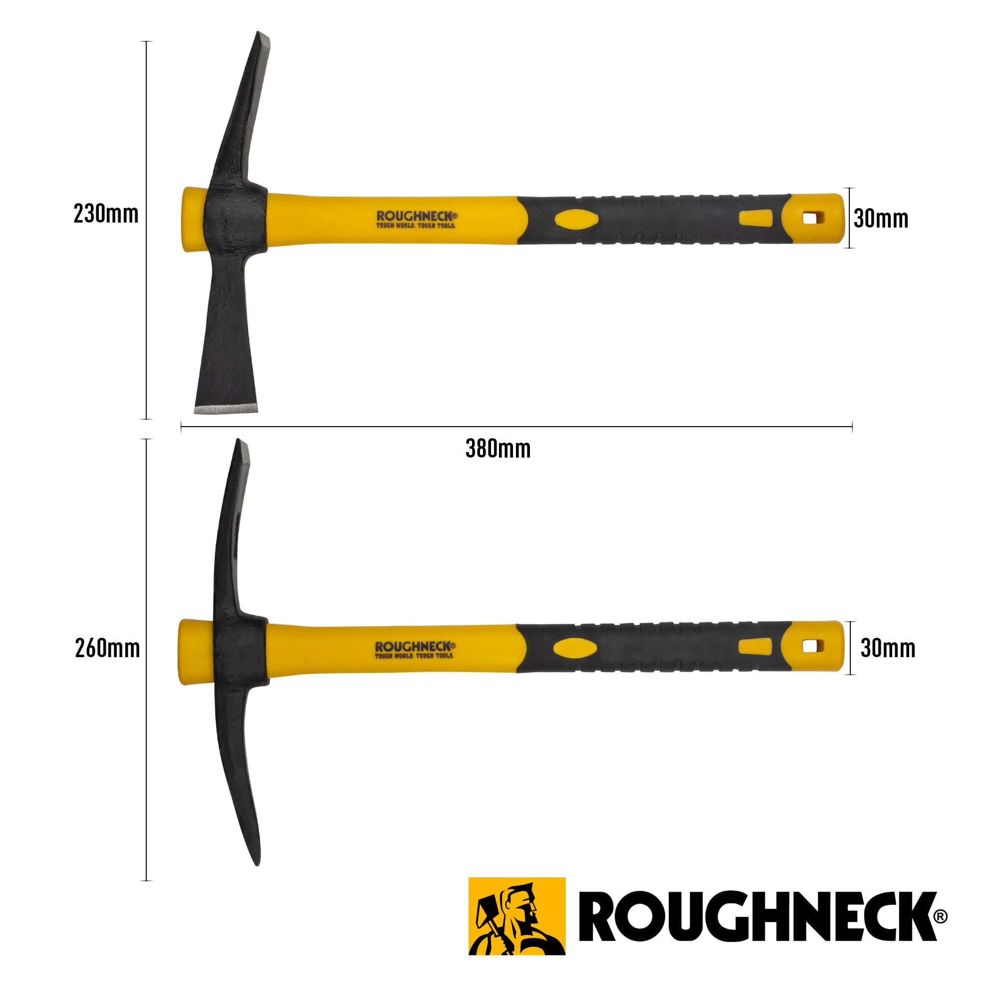 Roughneck ROU64015 - Set da 2 pezzi composto da: 1 x micro plettro e 1 x taglierina Mattock (entrambi 380 mm /15")