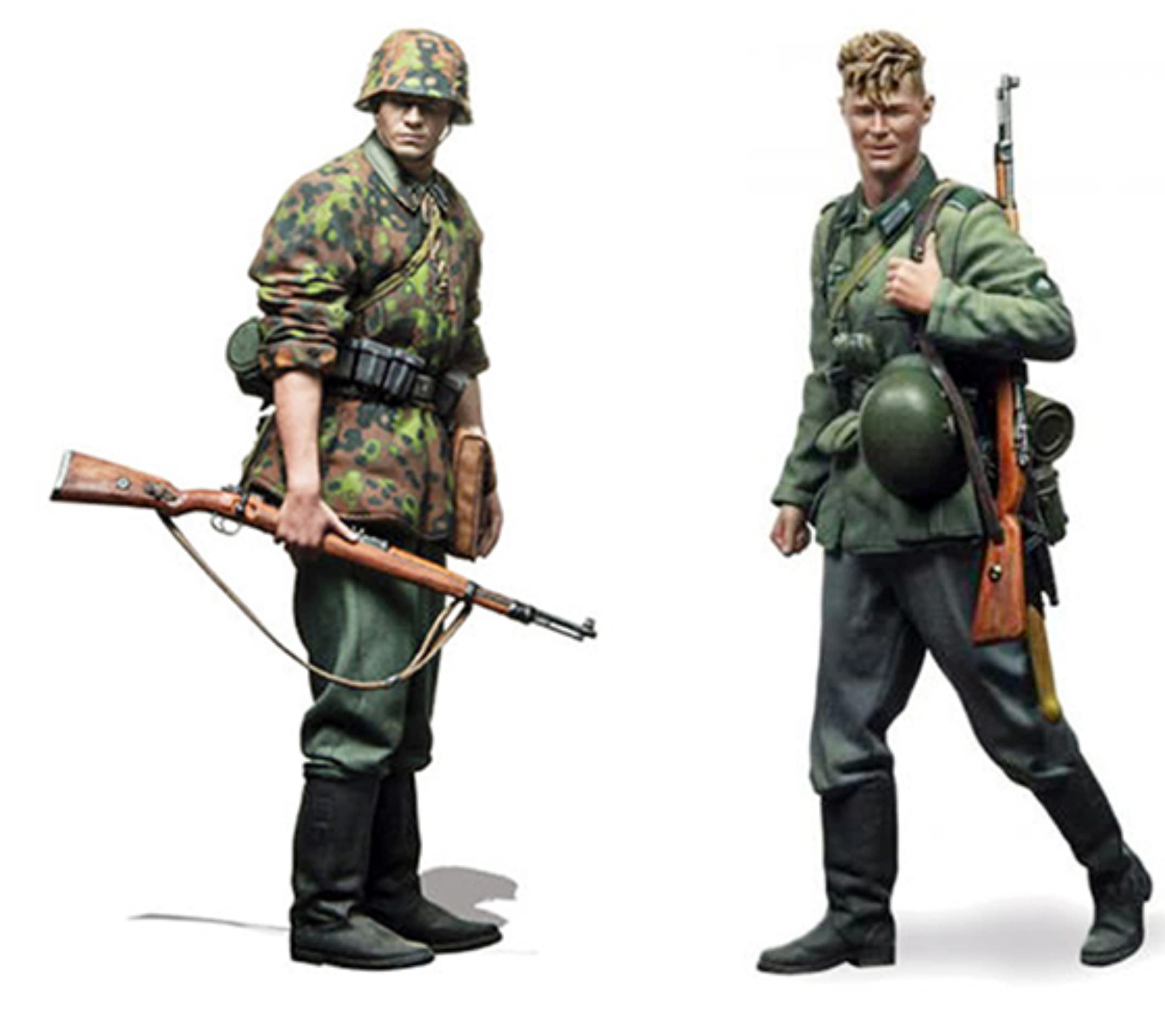 CRAZE 1/35 figurines en résine maquettes 3 soldats non assemblés non