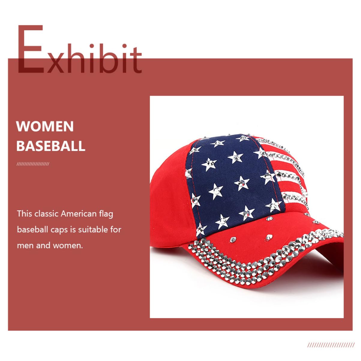 Sombrero De La Americana Sombrero De Sol para Mujer Tapas De Diamantes De Imitación Women Sombreros De Mezclilla para Mujer para Mujeres Paño