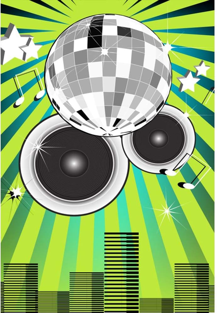 Leyiyi Disco Dance Hall Talk Show Backdrop 3x5ft