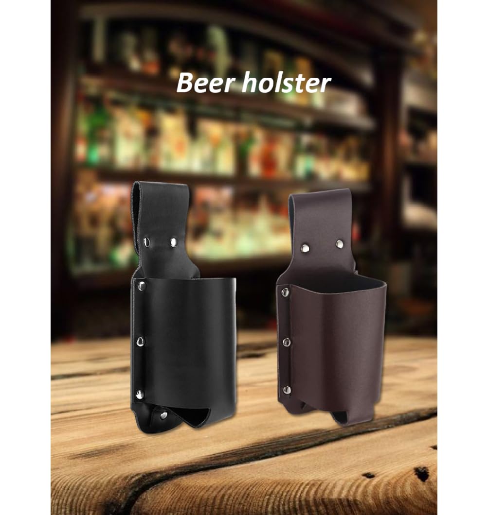 Echt lederen Bier Holster Bierfles Houder Bier Riem Fles Houder