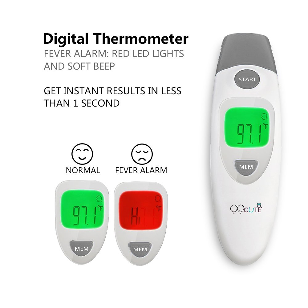 QQCute Digital Infrared Forehead Thermometer More Accurate Medical Fever Body Basal Thermometers