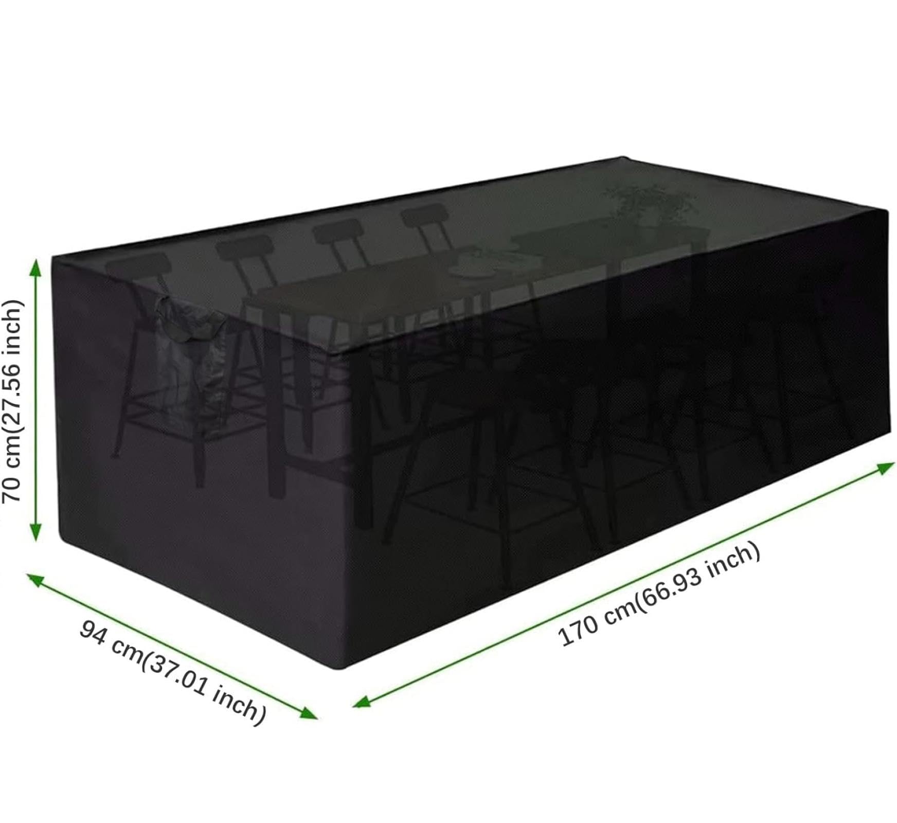 Rechthoekige Tuintafelhoezen, 215 X 95 80 Cm, Opgewaardeerd Oxford 420D Tuintafel En Stoelhoezen Grote Terrastafelhoes Vierkante Waterdichte Hoes Voor Tuinmeubelen 687653332